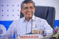 Foto ; Menteri Ketenagakerjaan Yassierli. (Sumber/Google)