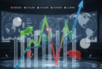 Ilustrasi pergerakan pasar saham