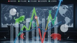 Ilustrasi pergerakan pasar saham