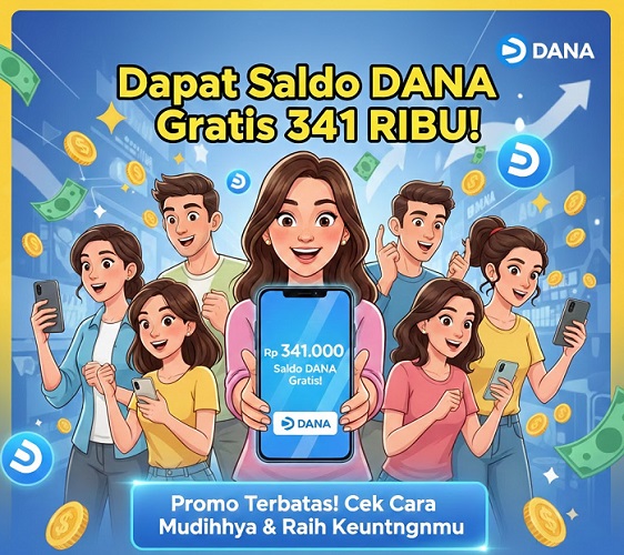 Klaim sekarang, saldo dana graris hingga Rp 341 ribu