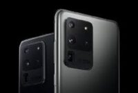 Tampak salah satu produk smartphone samsung.