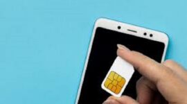 Ilustrasi pendaftaran sim card Biometrik. 