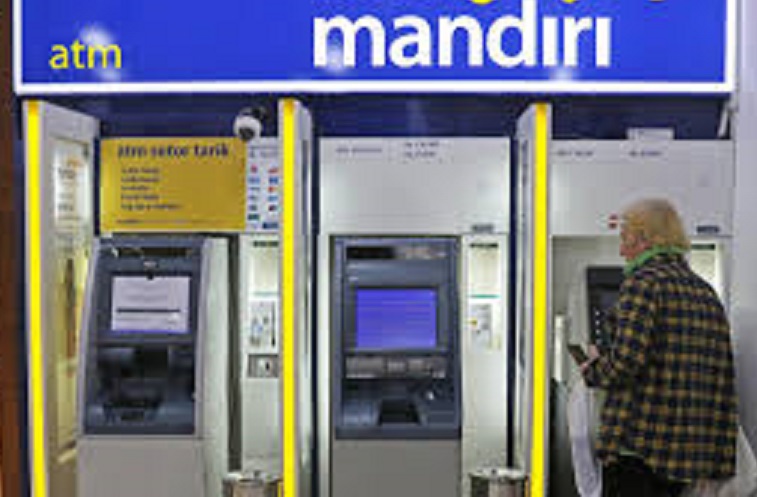 Tampak atm bank Mandiri. (Sumber/Google)