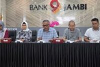 Suasana Jumpa pers yang digelar Bank Jambi. 