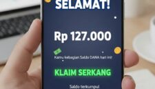 Saldo cuma-cuma masuk ke akun DANA Rp127 ribu.