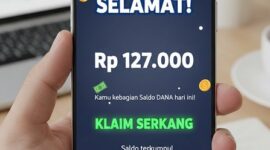 Saldo cuma-cuma masuk ke akun DANA Rp127 ribu.