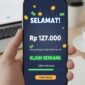 Saldo cuma-cuma masuk ke akun DANA Rp127 ribu.