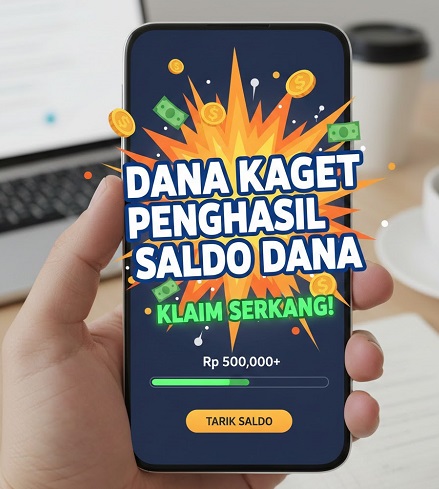 Fitur dana kaget kembali bagi-bagi saldo dana. Klaim segera