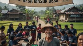 Ilustrasi digital desa, SP2SE memberikan semua layanan bagi warga.