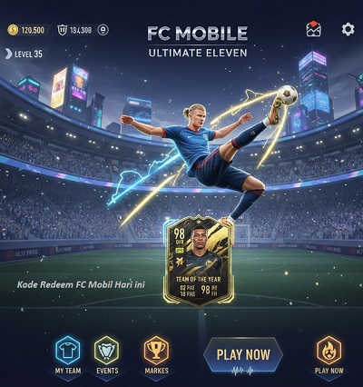 Buruan kalim kode redeem FC Mobile hari ini