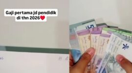 Viral dimedsos postingan gaji pertama Honorer cuma Rp 144 ribu. (Instagram/qrrtayn25)