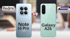 perbandingan spesifikasi Xiaomi Redmi Note 15 Pro dan Samsung Galaxy A26. (Sumber/Google)