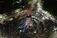 Suasana Kota jambi di malam hari. 