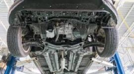 Ilustrasi kerusakan kaki-kaki mobil