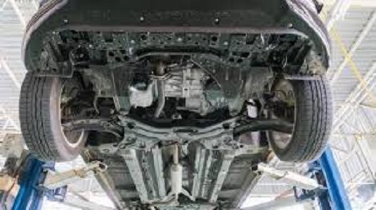 Ilustrasi kerusakan kaki-kaki mobil