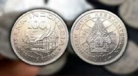 Penampilan Koin Rp100 bergambar Rumah Gadang