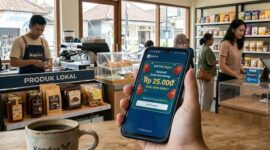 Ilustrasi kolaborasi kopdes dengan ritel modern.