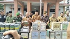 Pemkab bungo amankan ratusan kotak amal.