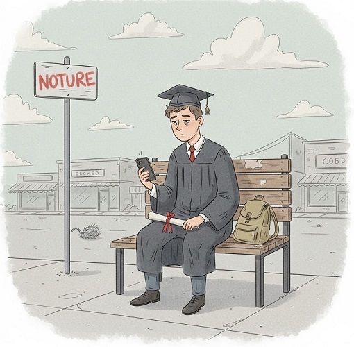 Ilustrasi Pendidikan tinggi tidak menjamin ekonomi naik