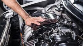 Ilustrasi mesin mobil bergetar