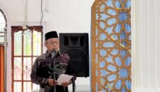 Direktur Utama perusahaan Tren Gen Horizon , Mardizal saat menyampaikan sambutan membuka lomba MTQ