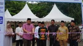 Bupati Merangin, M syukur saat membuka pasa bedug Kabupaten Merangin