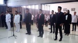 Prosesi pelantikan pejabat administrtor Muaro Jambi