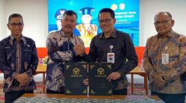 Prosesi penandatanganan Nota Kesepahaman (MoU) dengan Universitas Jambi (UNJA)