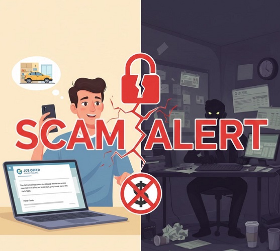 Ilustrasi penipuan lowongan kerja