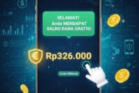 Klaim saldo dana Gratis hingga Rp 326 ribu