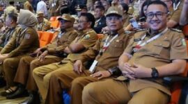 Tampak kekompokan Walikota dan Wakil Walikota Sungai Penuh, Alfin-Azhar saat menghadiri Rakornas dipimpin langsung Presiden RI, Prabowo