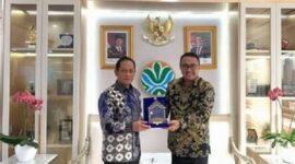 Wali Kota Sungai Penuh, Alfin, bertemu langsung dengan Menteri Lingkungan Hidup, Hanif Faisol Nurofiq, di Kantor Kementerian Lingkungan Hidup RI