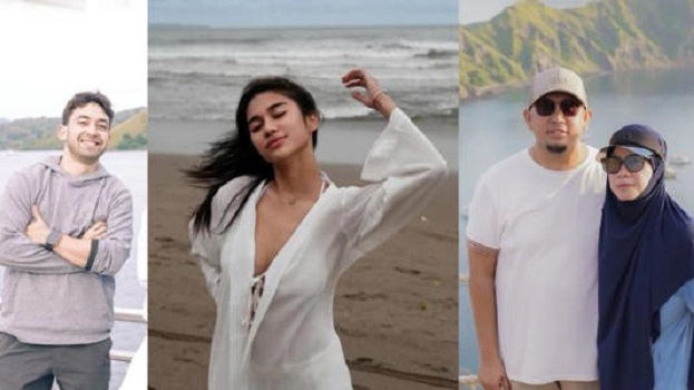 LIBURAN BARENG - Kolase Nadif Zahiruddin, Azizah Salsha, Andre Rosiade dan sang istri dicapture Rabu (25/3/2026). (Instagram/azizahsalsha_/andre_rosiade)