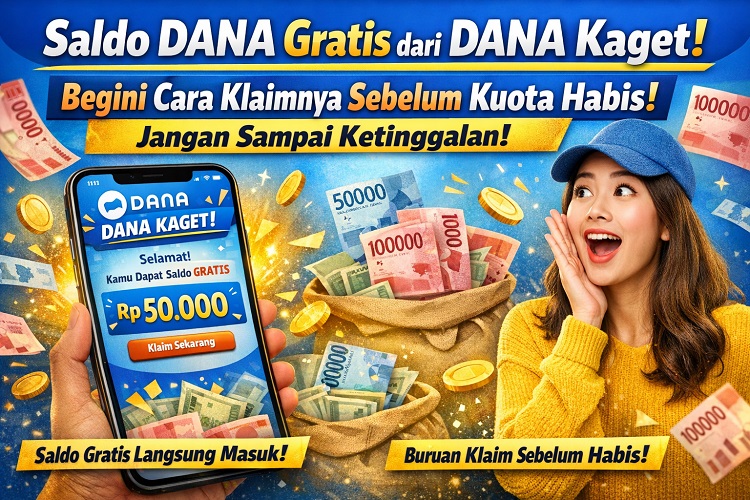 Klaim saldo dana gratis dengan fitur dana kaget
