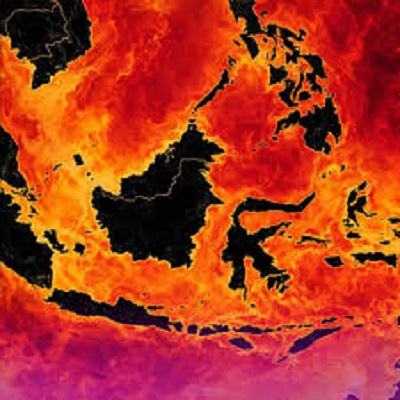 Ilustrasi ancaman Godzilla El Nino