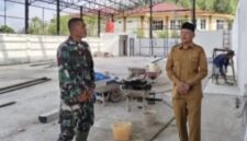 Wakil Wali Kota Sungai Penuh, Azhar Hamzah, meninjau Pembangunan gudang dan gerai Koperasi Merah Putih (KMP) di Sungai Penuh
