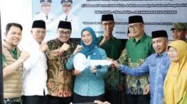 Walikota sungai penuh saat peluncuran rumah singkah lansia Kota Sungai Penuh