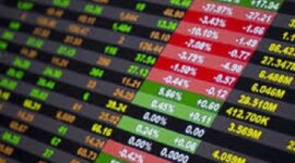 Ilustrasi pergerakan pasar saham indonesia.
