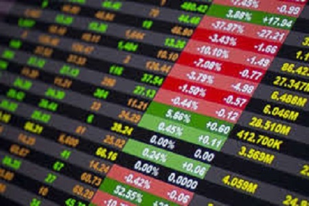 Ilustrasi pergerakan pasar saham indonesia.