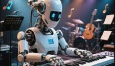 Ilustrasi teknologi AI masuk studio musik