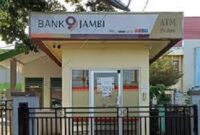Tmapak salah satu Atm bank Jambi yang masih belum bisa digunakan.