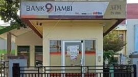 Tmapak salah satu Atm bank Jambi yang masih belum bisa digunakan.