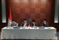 Foto: Konferensi Pers ESDM kebijakan pemerintah dalam menyikapi kondisi geopolotik global, Selasa (31/3/2026). (CNBC Indonesia/Emir Yanwardhana)