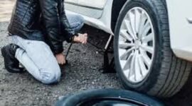 Ilustrasi penggantian Ban Mobil