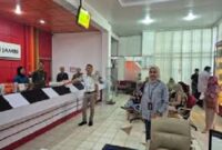 Tampak aktivitas pelayanan di Bank Jambi tebo, pasca gangguan sistem