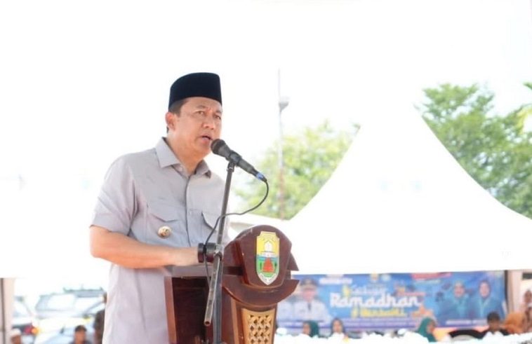 Bupati Muaro Jambi Dr. Bambang Bayu Suseno (BBS) saat membuka secara resmi pelaksanaan Gebyar Ramadan
