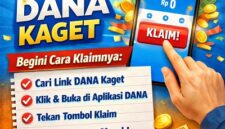 Cara klaim saldo DANA Gratis dengan fitur dana kaget.