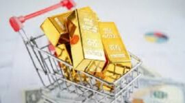 Ilustrasi ramai aktivitas gadai emas
