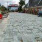 Kondisi jalan Depan Gedung Nasional Sungai Penuh yang rusak parah