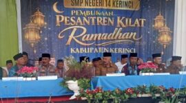 Bupati Kerinci, Monadi resmi membuka pesantren kilat ramadhan tingkat Kabupaten Kerinci.